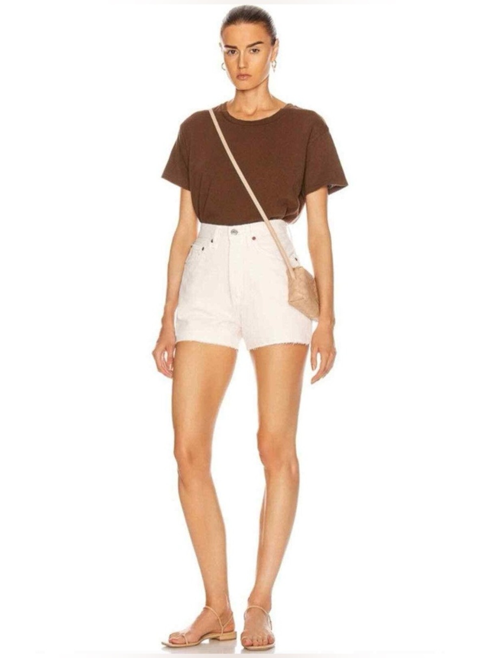 RE/DONE Originals 50s Cutoffs White Jean Shorts